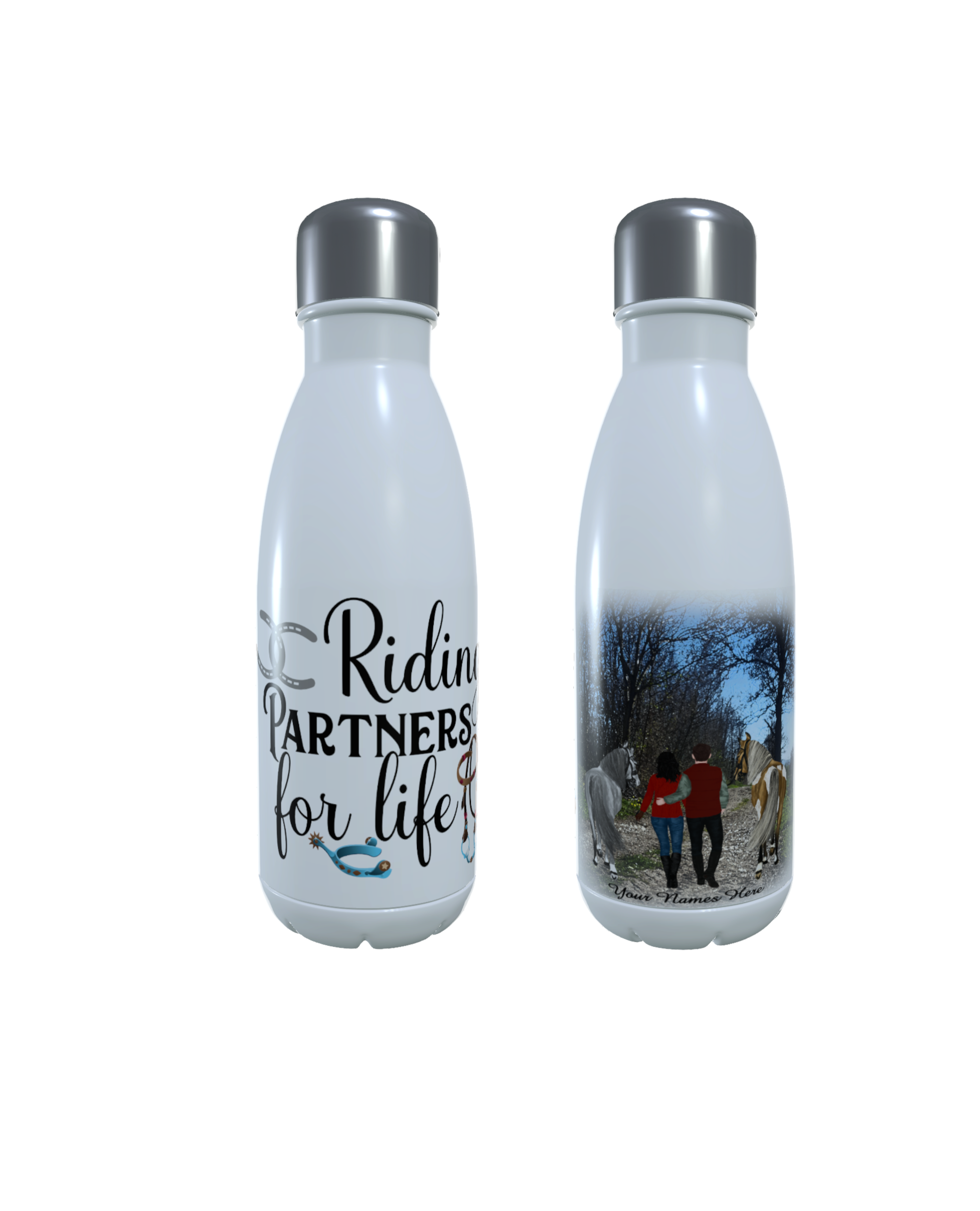 Horse Water Bottle, Personalised Thermos Bottle, Design Your Own